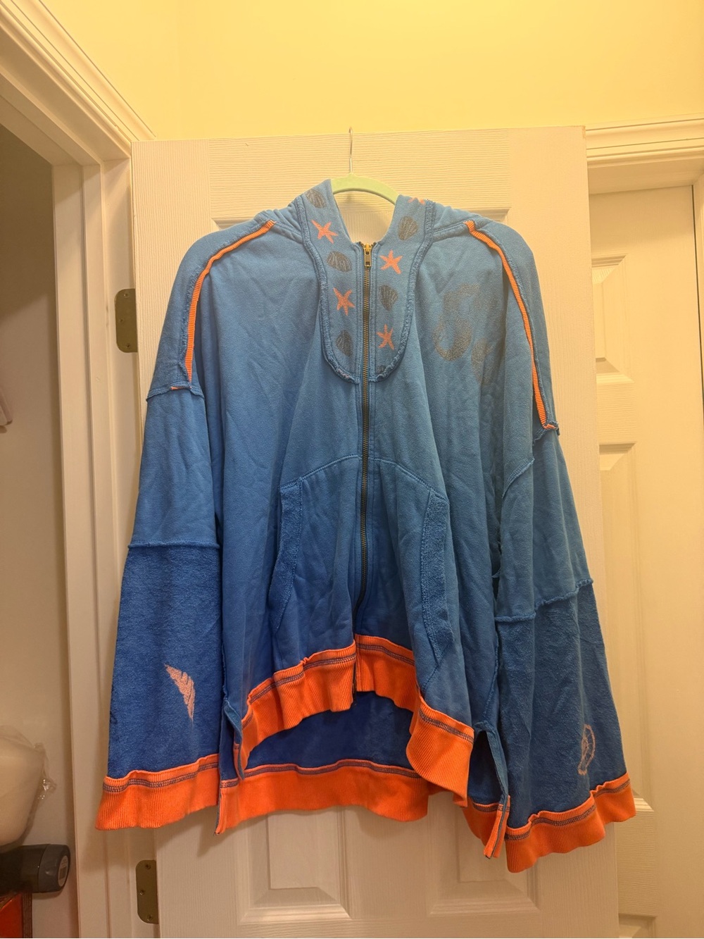 Free people seashell cardi hoodie